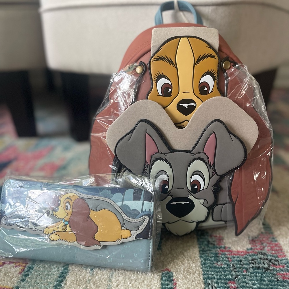 Lady and the tramp loungefly and wallet